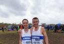 Witney Road Runners Sam Upton and Tegs Jones at the Inter Counties Cross Country Championships Picture: Trevor Jennings