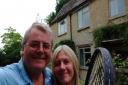 Benje and Julia Shirlaw outside their Black Bourton home