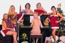 The Calendar Girls, from left, Lesley Riding, Claire Johnson, Lisa Tyler, Amy Stammers, Gillian Somerscales and Denise Santilli