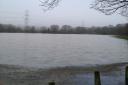 Oatlands Road Recreation Ground is completely flooded today.
