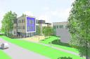 An artist’s impression of the new college building in Welch Way, Witney