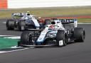George Russell leads Williams teammate Nicholas Latifi – the pair were the last cars to finish at Silverstone   Picture: Andrew Boyers, Pool via AP