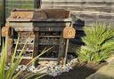 A 'bug hotel' at Crocodiles of the World