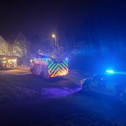 Emergency services at Bourton Close, Witney