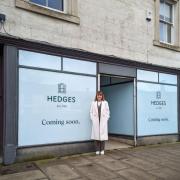 Nicola Poole, managing director at Hedges outside the firm's new Chipping Norton branch