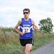Eynsham's Dan Lewis on his way to finishing fourth at the Alchester 5k Picture: Barry Cornelius