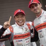 Sean Walkinshaw (right) and Shinichi Takagi are going for the GT300 title in the Super GT Championship Picture: Autobacs Racing Team Aguri