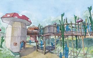 Fairy dell, the new play area at Fairytale Farm in Chipping Norton