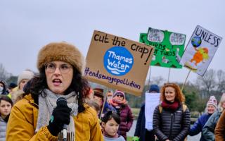 Layla Moran speaking out against Thames Water's sewage spills