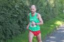 Paul Jegou on his way to third place at the Kingham 10k Picture: Barry Cornelius