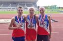 Oxford City trio Julian Richardson, John Exley & Stewart Thorp with their medals