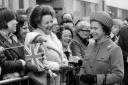 The Queen visits the Westgate Centre in 1976