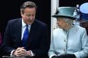David Cameron and HM Queen Elizabeth attend an event to celebrate the 800th anniversary of the Magna Carta