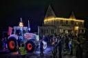 The KFS Christmas charity tractor visits The Windrush Inn in Witney