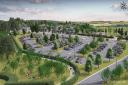 Eynsham park and ride after five years of landscape maturity