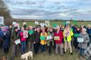 Protesters against Botley West Solar Farm