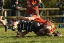 Jack Walsh scores for Chinnor. Picture: David Howlett