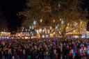 Witney Market Square was packed for the Christmas lights switch on on Friday