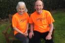Carol with her husband Patrick, in a previous fundraising effort