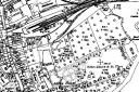 1930s plan showing drill hall and church hall.