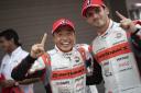 Sean Walkinshaw (right) and Shinichi Takagi are going for the GT300 title in the Super GT Championship Picture: Autobacs Racing Team Aguri