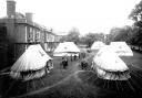 The tents that made up part of a military hospital at Somerville College during the First World War