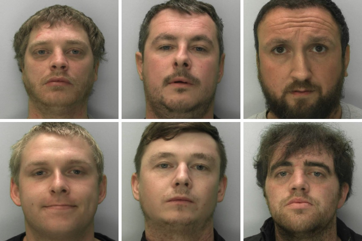 David Benyon, Jonny Curran, Ryan McCormick, Josh Brammer, Max Smith and Jason Hawkinss mug shots Pictures: GLOUCESTERSHIRE CONSTABULARY