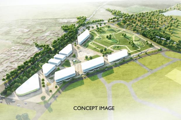 Witney Gazette: Concept image of Bicester Motion's Experience Quarter. Pic: Bicester Motion