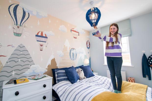 Competition winner Abi Hick in the bedroom she helped design