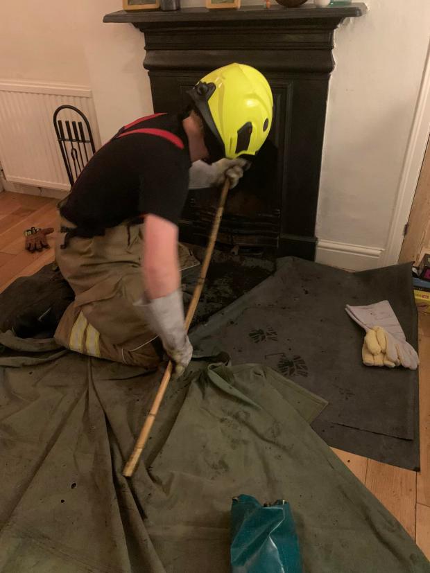 Witney Gazette: Firefighters attended a chimney fire in Chipping Norton. Picture: Oxfordshire Fire and Rescue Service