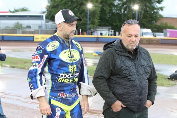 Peter Schroeck (right) and Scott Nicholls had a nightmare journey up to Glasgow Picture: Steve Edmunds