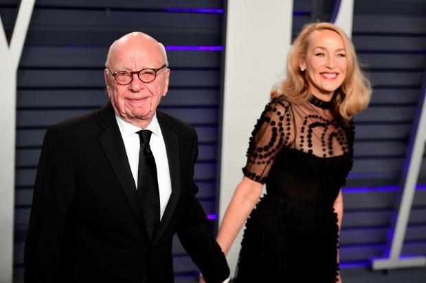 Rupert Murdoch and Jerry Hall (PA)