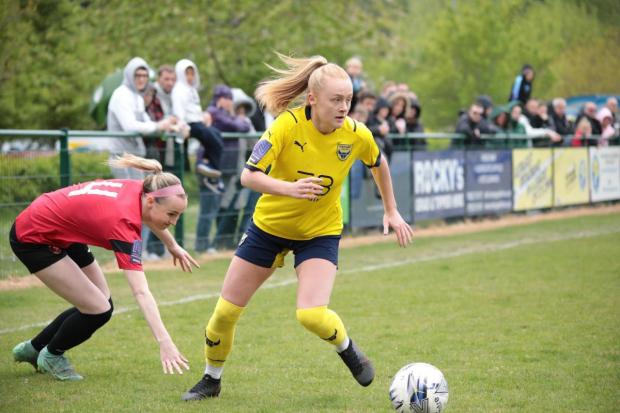 Beth Lumsden will leave Oxford United Women after scoring 27 goals last season Picture: Darrell Fisher
