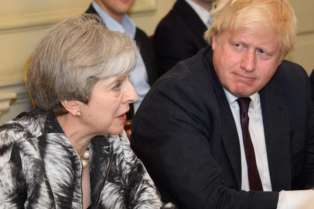 Theresa May and Boris Johnson pictured in 2017 (Leon Neal/PA)