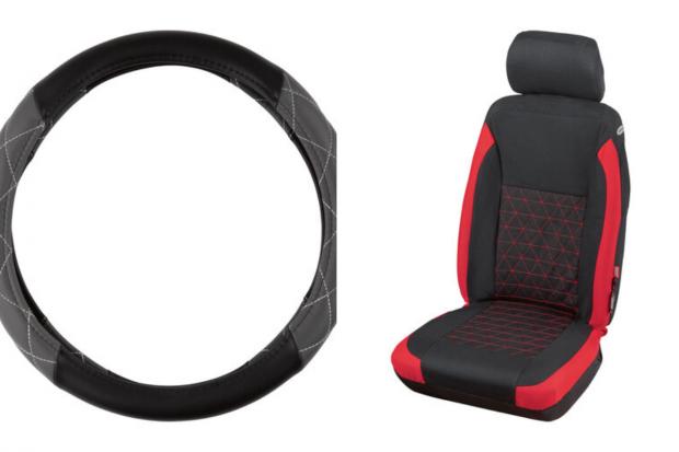 Witney Gazette: Steering Wheel Cover and Car Seat Cover (Lidl/Canva)