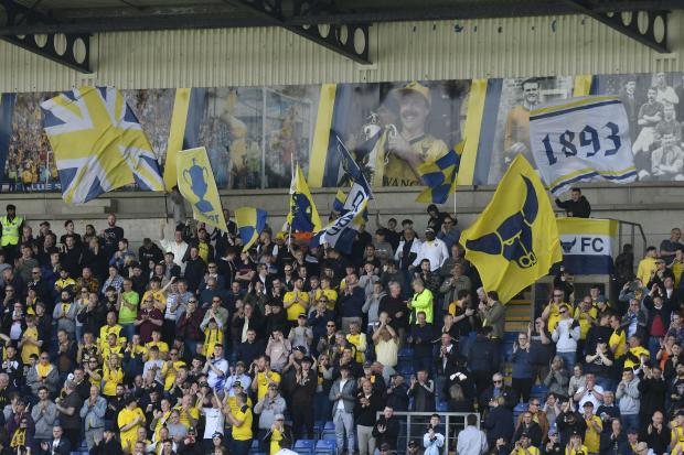 Witney Gazette: Oxford United fans at the final game of last season, against Doncaster Rovers. Picture: David Fleming