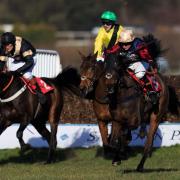 Loose Chips, (right) ridden by Sally Randell on the way to winning the Grand Military Gold Cup at Sandown in 2015   Picture: John Walton/PA Wire