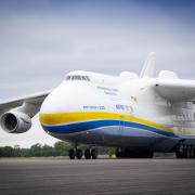 ON THE 24TH JUNE 2021 THE WORLDS LARGEST CARGO PLANE THE ANTONOV AN-225 LANDED AT RAF BRIZE NORTON.