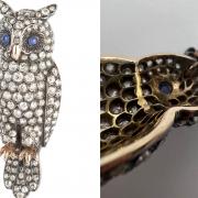 The diamond owl brooch pin sold for £19,000. Picture: Mallams