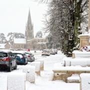 Church Green after heavy snow fell in Witney in December 2017. Picture: Ric Mellis