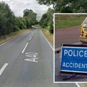 The crash happened on the A40 near Little Barrington