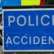 File image of police accident sign