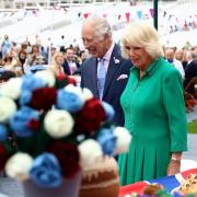 Charles and Camilla at The Big Jubilee Lunch last year in London