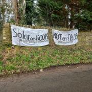 Banner spotted near Bladon