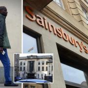 Momodou Chune (left) is said to have hired illegal workers to clean Sainsbury's supermarkets in Oxfordshire and Wiltshire Pictures: Oxford Mail