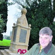 Peter Warburton at the Churchill war memorial                       Picture: OX71244 Simon Williams