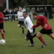 ON THE CHARGE: Richard Bustin goes on the attack for Eynsham