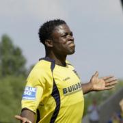 Yemi Odubade celebrates his goal