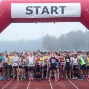 Runners on the startline at Tilsley Park for the Abingdon Marathon Picture: Andrew Walmsley