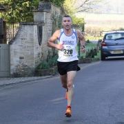 Tegs Jones in action at the Bourton on the Water 10k  Picture: Barry Cornelius